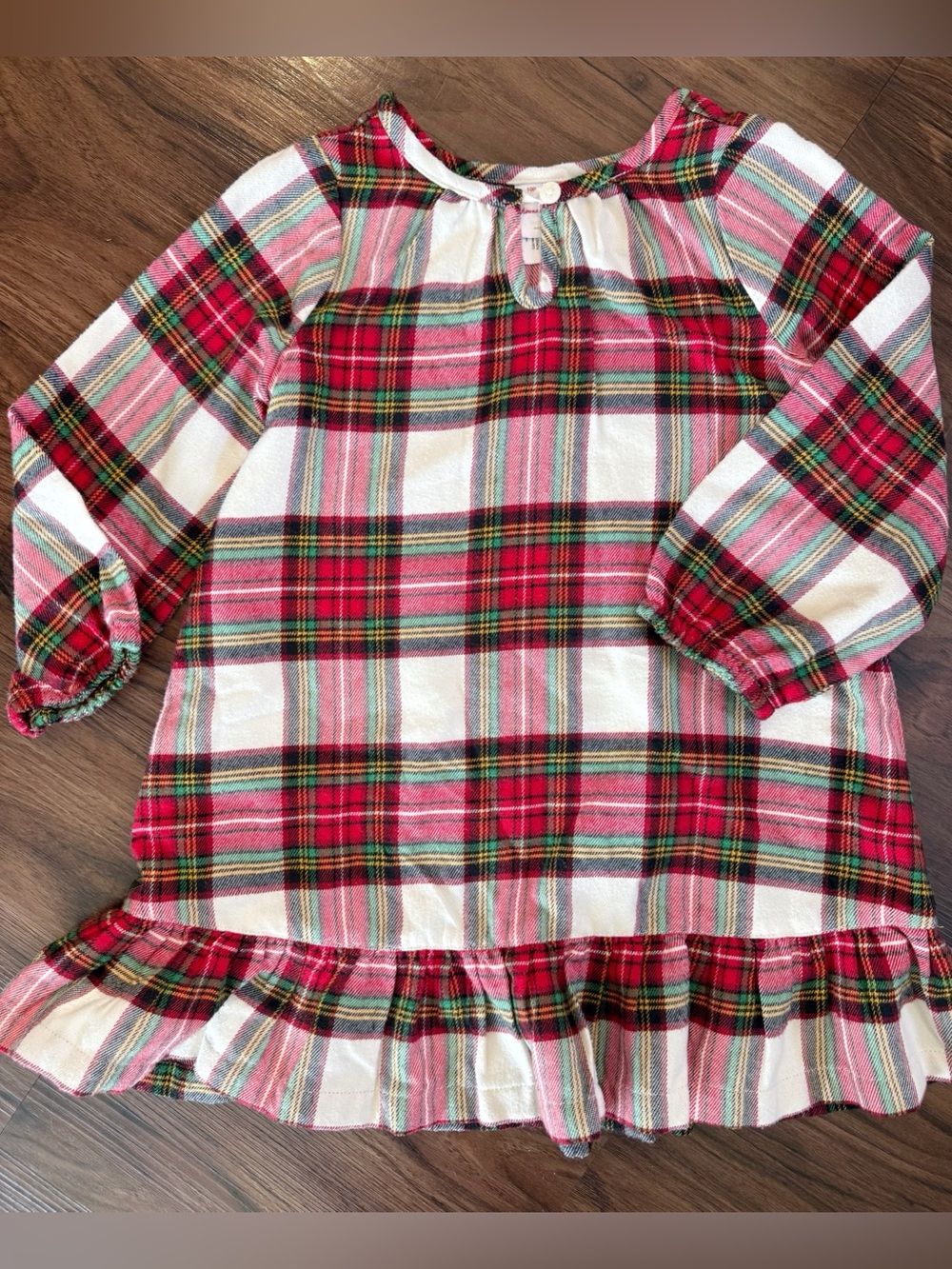 Girl’s Plaid Flannel Nightgown